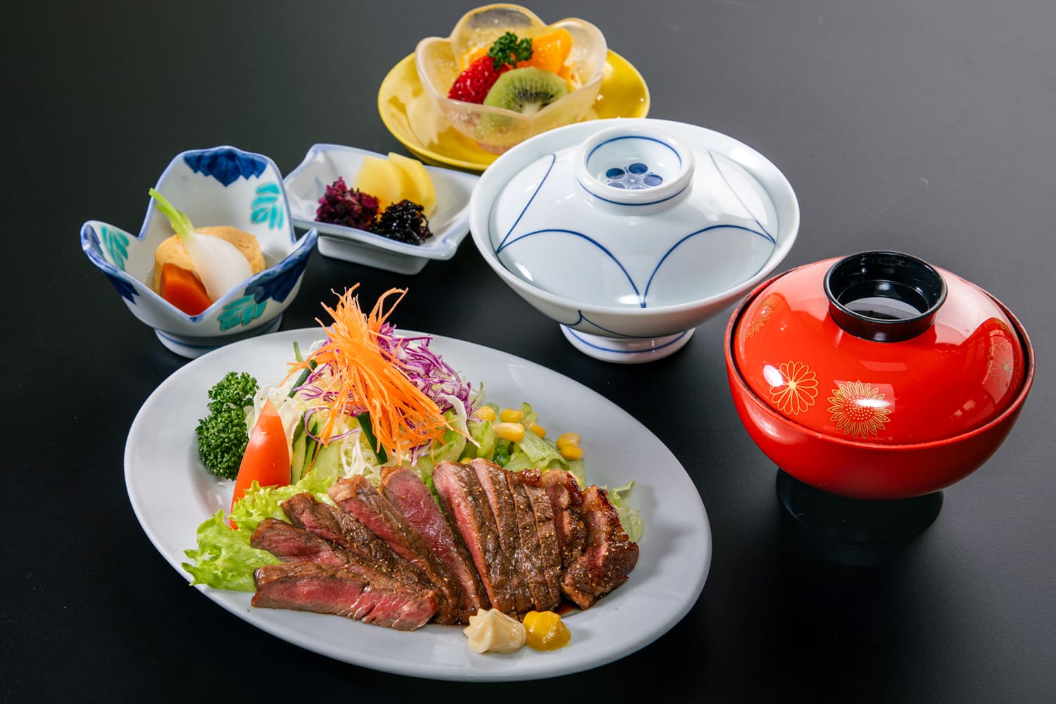 牛ロース山椒焼定食